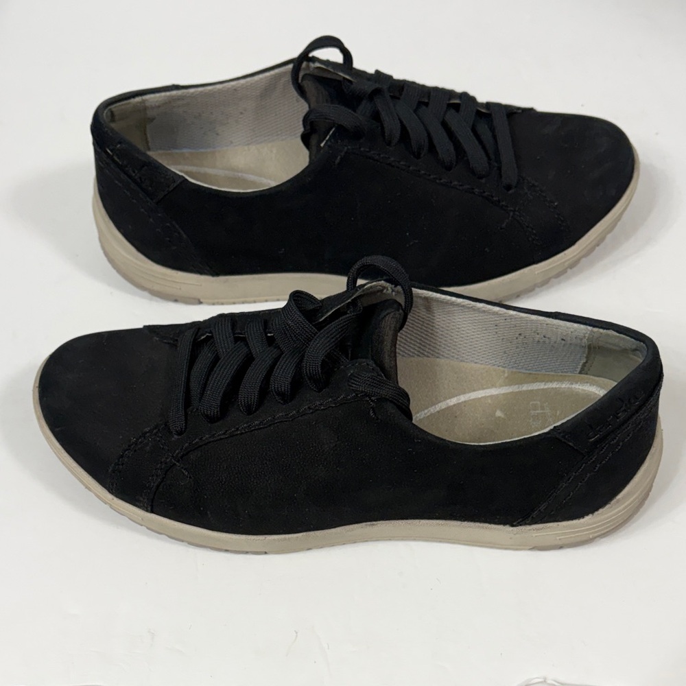 Dansko Leela Waterproof Nubuck Sneaker Women Black Lace Up Comfort Shoe